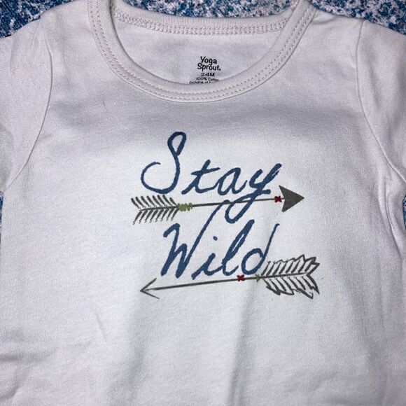Carter’s & Yoga Sprout, Long & Short Sleeve Graphic One Piece Bodysuits Baby 24M - Picture 4 of 10